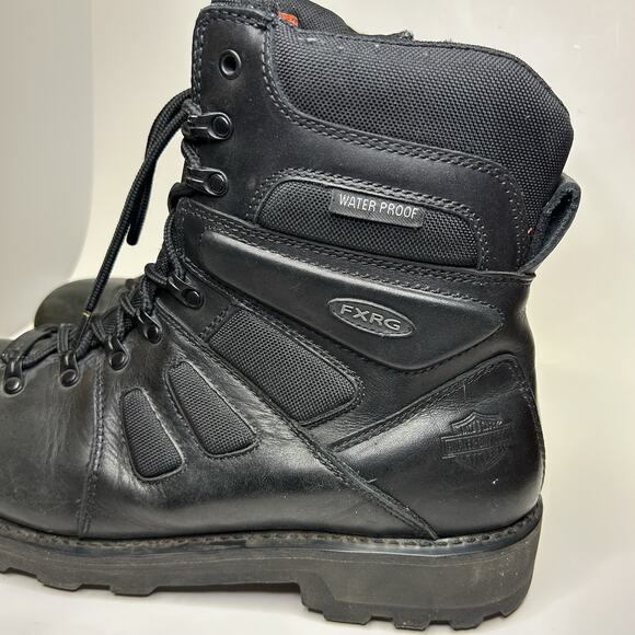 Harley-Davidson Mens FXRG-3 Waterproof Black Leather Riding Boots D98304 size 13 main image 9